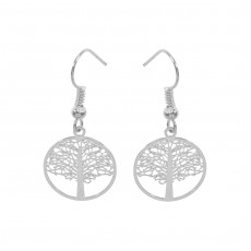 Tree of life simple earrings -Silver